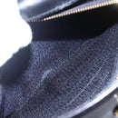 Gianni Versace Shoulder Bag Leather Black Gold Auth BA7818-20