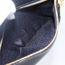 Gianni Versace Shoulder Bag Leather Black Gold Auth BA7818-21