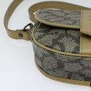 SAINT LAURENT Shoulder Bag PVC embossed Gray Auth BA782-14