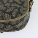 SAINT LAURENT Shoulder Bag PVC embossed Gray Auth BA782-9