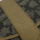 SAINT LAURENT Shoulder Bag PVC embossed Gray Auth BA782-14