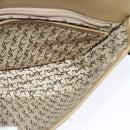 SAINT LAURENT Shoulder Bag PVC embossed Gray Auth BA782-18