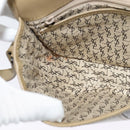 SAINT LAURENT Shoulder Bag PVC embossed Gray Auth BA782-19