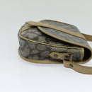 SAINT LAURENT Shoulder Bag PVC embossed Gray Auth BA782-5