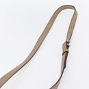 CARTIER Mini C De Cartier Hand Bag Leather 2way Beige Silver Auth BA7820-10