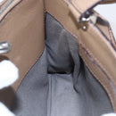 CARTIER Mini C De Cartier Hand Bag Leather 2way Beige Silver Auth BA7820-21