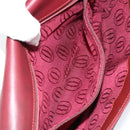 CARTIER Must Line Clutch Bag Leather Bordeaux Gold Auth BA7821-20
