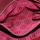 CARTIER Must Line Clutch Bag Leather Bordeaux Gold Auth BA7821-22
