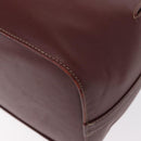 CARTIER Must Line Shoulder Bag Leather Bordeaux Gold Auth BA7822-13