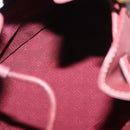 CARTIER Must Line Shoulder Bag Leather Bordeaux Gold Auth BA7822-17