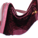 CARTIER Backpack Leather Bordeaux Gold Auth BA7824-22