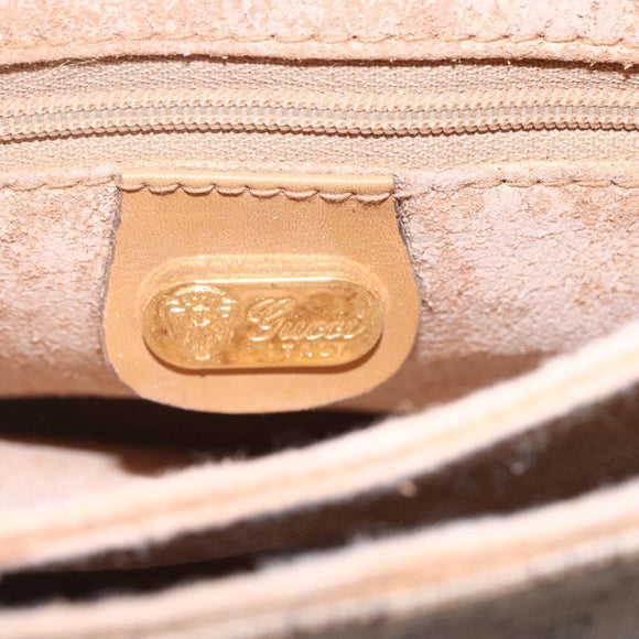 GUCCI Micro GG Supreme Shoulder Bag PVC Beige Gold 007 105 5548 Auth BA7825