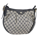 GUCCI GG Supreme Shoulder Bag PVC Navy Gold 41 02 058 Auth BA7826-1