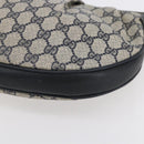 GUCCI GG Supreme Shoulder Bag PVC Navy Gold 41 02 058 Auth BA7826-14