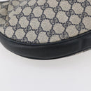 GUCCI GG Supreme Shoulder Bag PVC Navy Gold 41 02 058 Auth BA7826-15