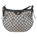 GUCCI GG Supreme Shoulder Bag PVC Navy Gold 41 02 058 Auth BA7826-13