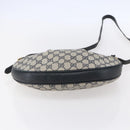 GUCCI GG Supreme Shoulder Bag PVC Navy Gold 41 02 058 Auth BA7826-5