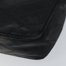 CHANEL Chain Shoulder Bag Lamb Skin Black Gold CC Auth BA7827-14