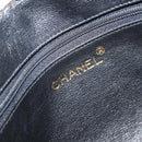 CHANEL Chain Shoulder Bag Lamb Skin Black Gold CC Auth BA7827-18