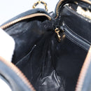 CHANEL Chain Shoulder Bag Lamb Skin Black Gold CC Auth BA7827-20