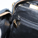 CHANEL Chain Shoulder Bag Lamb Skin Black Gold CC Auth BA7827-21