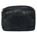 CHANEL Chain Shoulder Bag Lamb Skin Black Gold CC Auth BA7827-2