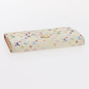 LOUIS VUITTON Monogram Multicolor Wallet 2 Set White Black LV Auth BA7831-5