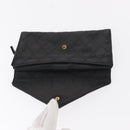 CHANEL Wallet Leather 5 Set Beige Black CC Auth BA7834-13