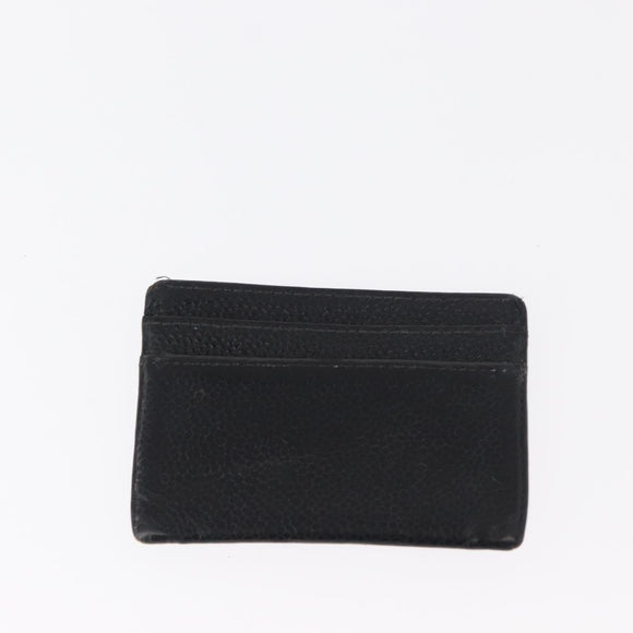 CHANEL Wallet Leather 5 Set Beige Black CC Auth BA7834