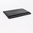 CHANEL Wallet Leather 5 Set Beige Black CC Auth BA7834-24