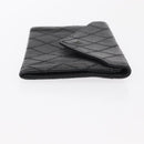 CHANEL Wallet Leather 5 Set Beige Black CC Auth BA7834-29