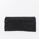 CHANEL Wallet Leather 5 Set Beige Black CC Auth BA7834-9