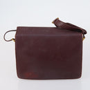 CARTIER Must Line Shoulder Bag Leather 2 Set Bordeaux Auth BA7836-11