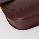 CARTIER Must Line Shoulder Bag Leather 2 Set Bordeaux Auth BA7836-8
