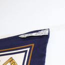 HERMES Carre 90 Scarf Silk ""J.METZ"" Navy Auth BA7837-14