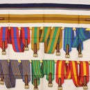 HERMES Carre 90 Scarf Silk ""J.METZ"" Navy Auth BA7837-3