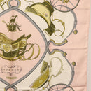 HERMES Carre 90 Scarf Silk ""SPRINGS"" Pink Auth BA7839-7
