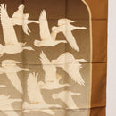 HERMES Carre 90 Scarf Silk ""OISEAUX MIGRATEURS"" Brown Auth BA7840-7