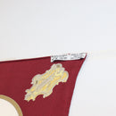 HERMES Carre 90 Scarf Silk ""Les Clés"" Bordeaux Auth BA7841-13