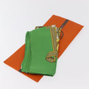 HERMES Carre 90 Scarf Silk ""Frontaux et cocardes"" Green Auth BA7842-14