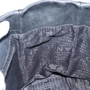 CHANEL Choco Bar Tote Bag Leather Black Silver CC Auth BA7844-19