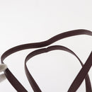 CARTIER Must Line Shoulder Bag Leather Bordeaux Gold Auth BA7848-8