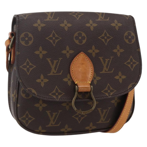 LOUIS VUITTON Monogram Saint Cloud MM Shoulder Bag M51243 LV Auth BA7853