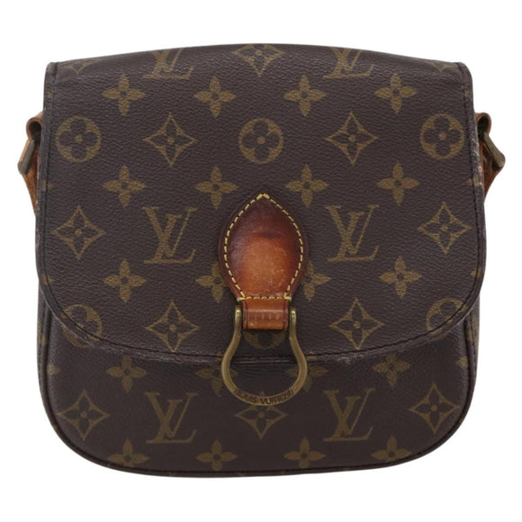 LOUIS VUITTON Monogram Saint Cloud MM Shoulder Bag M51243 LV Auth BA7854