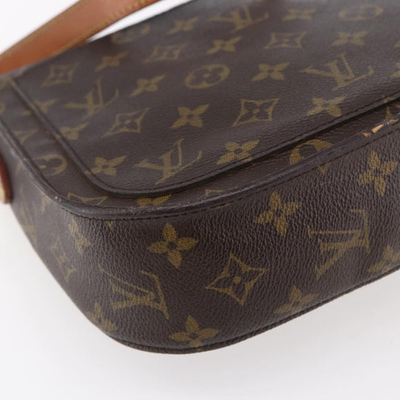 LOUIS VUITTON Monogram Saint Cloud GM Shoulder Bag M51242 LV Auth BA7856