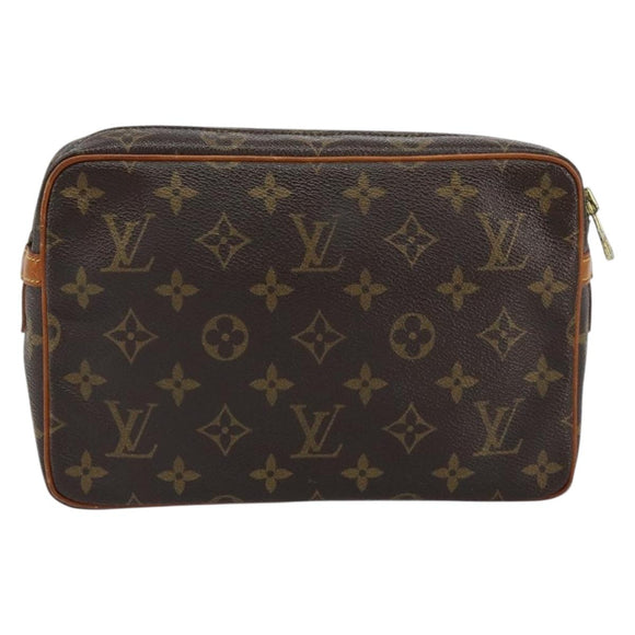 LOUIS VUITTON Monogram Compiegne 23 Clutch Bag M51847 LV Auth BA7865