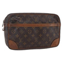LOUIS VUITTON Monogram Compiegne 28 Clutch Bag M51845 LV Auth BA7866-1