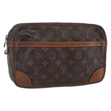 LOUIS VUITTON Monogram Compiegne 28 Clutch Bag M51845 LV Auth BA7866