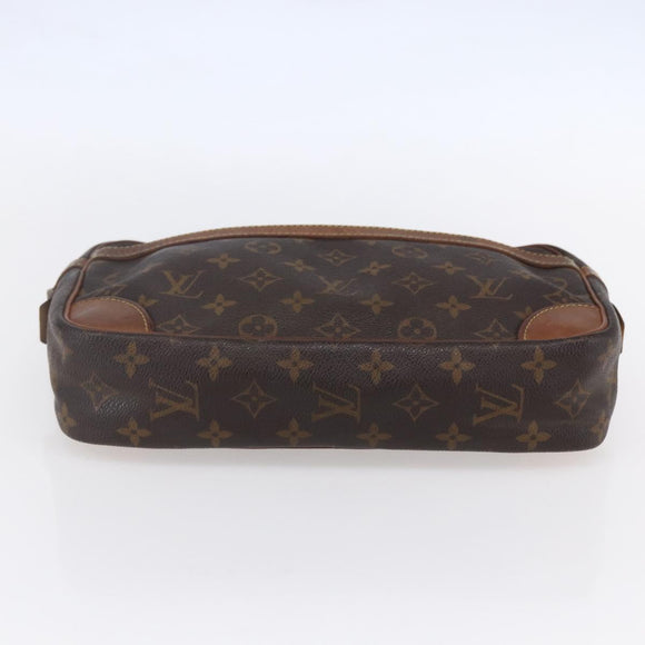 LOUIS VUITTON Monogram Compiegne 28 Clutch Bag M51845 LV Auth BA7866