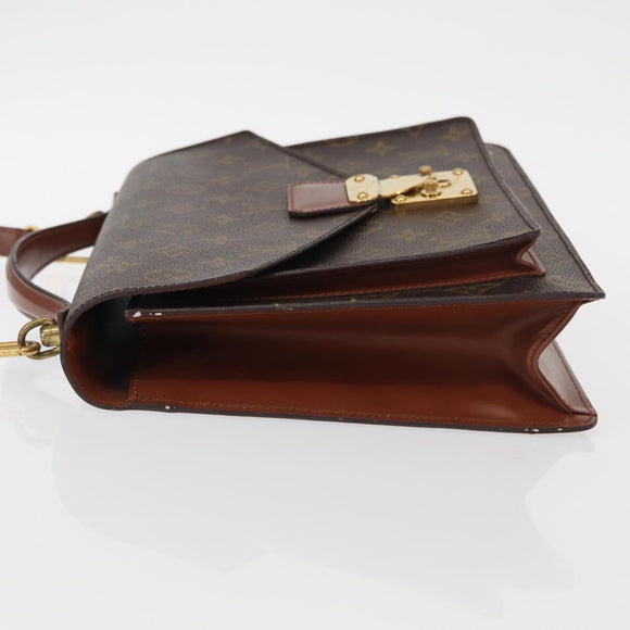 LOUIS VUITTON Monogram Monceau 28 Hand Bag M51185 LV Auth BA7872